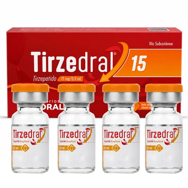 Caixa do produto Tirzedral 15 — Protocolo 15 · 0,5 mL